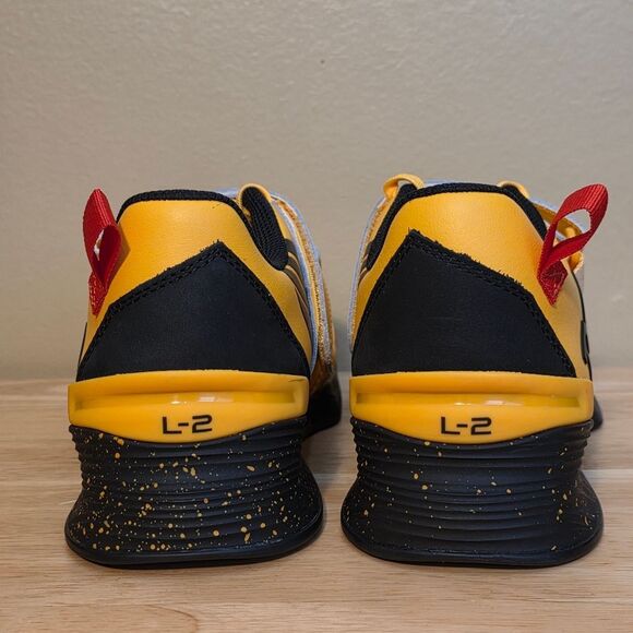 TYR L-2 Lifter Weightlifting Shoes Yellow Black Men's Size 10 Women's 11.5 - Picture 5 of 7